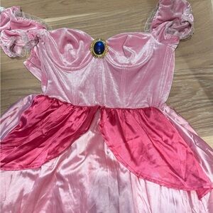 Princess Peach from Super Mario Bros Dress with Jewel Accent